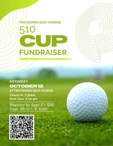 Green &amp; White Dynamic Golf Tournament Flyer - 1